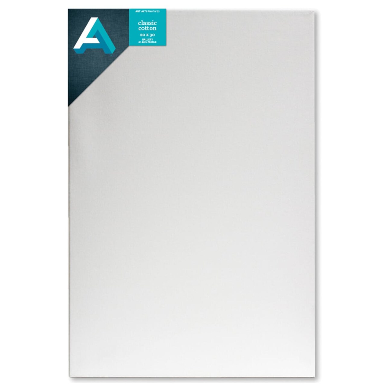 Art Alternatives Classic Cotton Stretched Canvas, Gallery, 1-3/8 in Profile, 20 in x 30 in